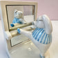 Vintage Flashdance Ballerina Pig Bookends by Fitz & Floyd