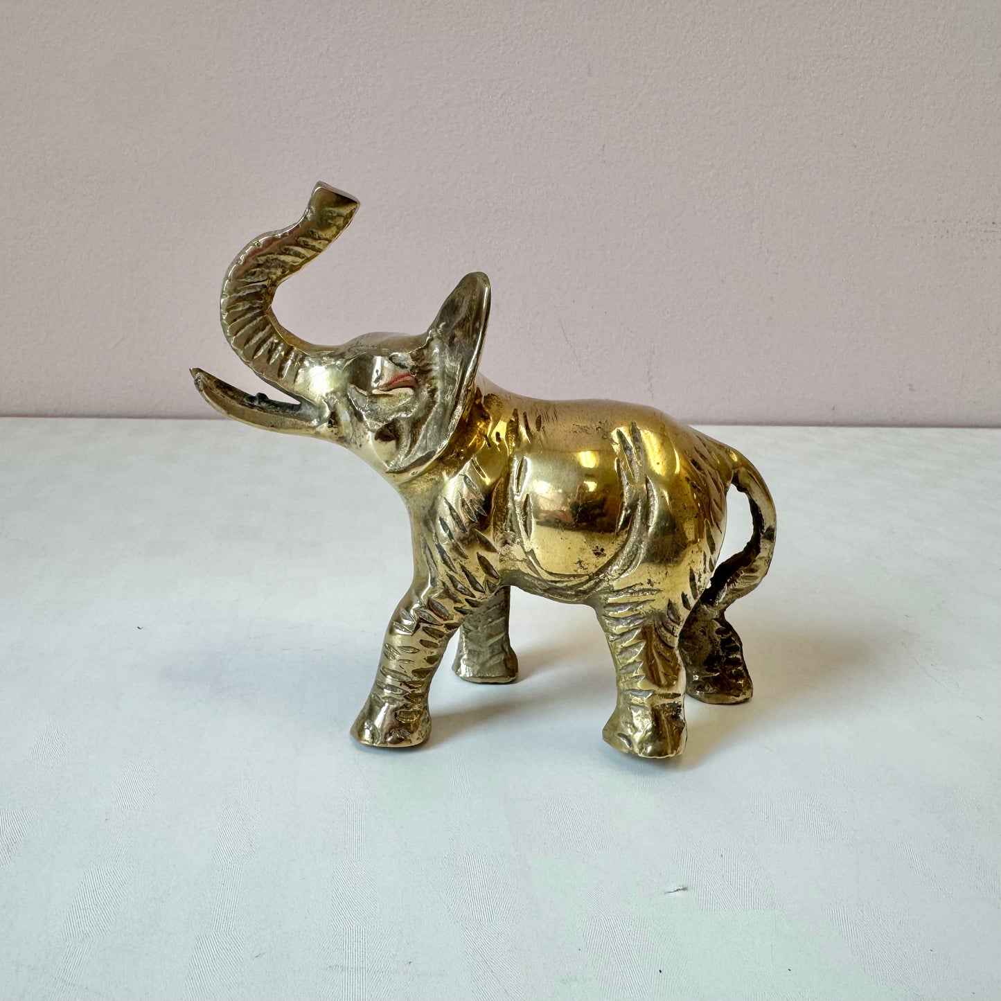 Vintage Brass Elephant Figurine