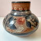 Vintage Hand Painted Mexican Tonala Pottery Vase