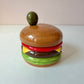 Vintage Cheese Burger Dip Bowl with Spreader