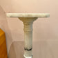 Vintage Italian White Marble Pedestal