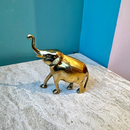 Vintage Brass Elephant Figurine