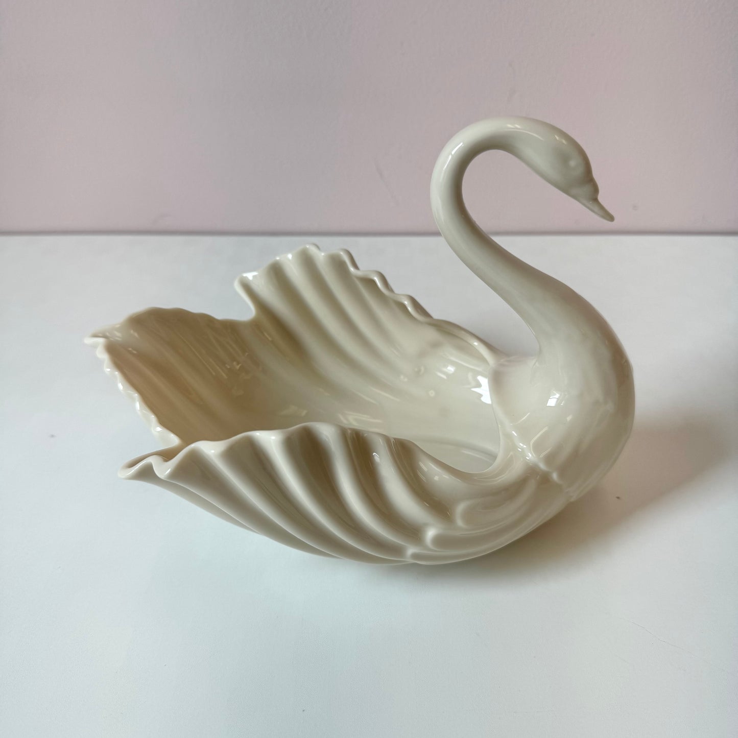 Vintage Porcelain Lenox Swan Catchall/Planter