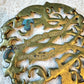 Mid Century Brass Cypher Trivet By Virginia Metalcrafters