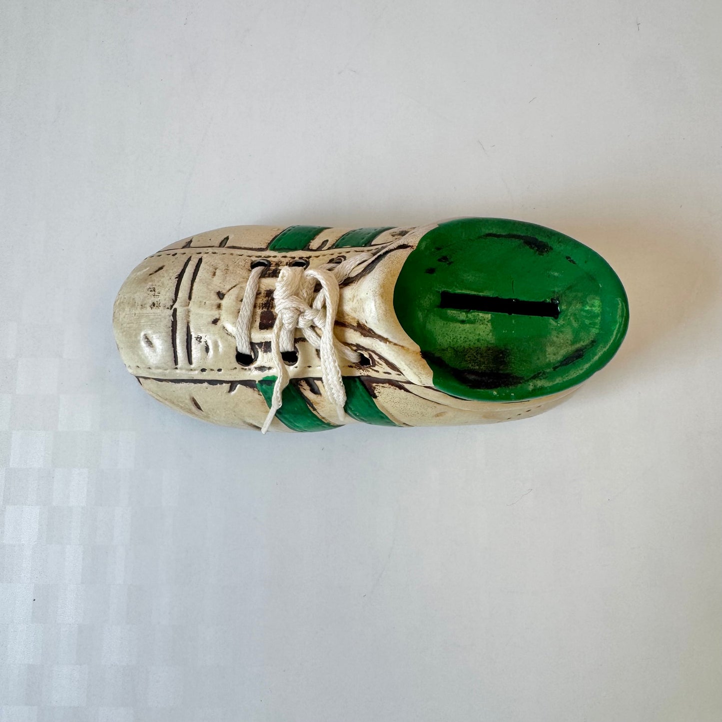 Vintage Ceramic Football Cleat Money Box