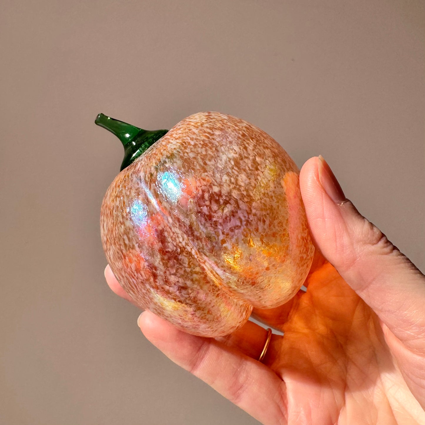 Vintage Iridescent Glass Fruit/item