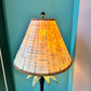 Vintage Palm Tree and Tile Shade Table Lamp