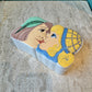 Vintage Pair of 1978 Maid Marian & Robin Hood Kissing Trinket Boxes