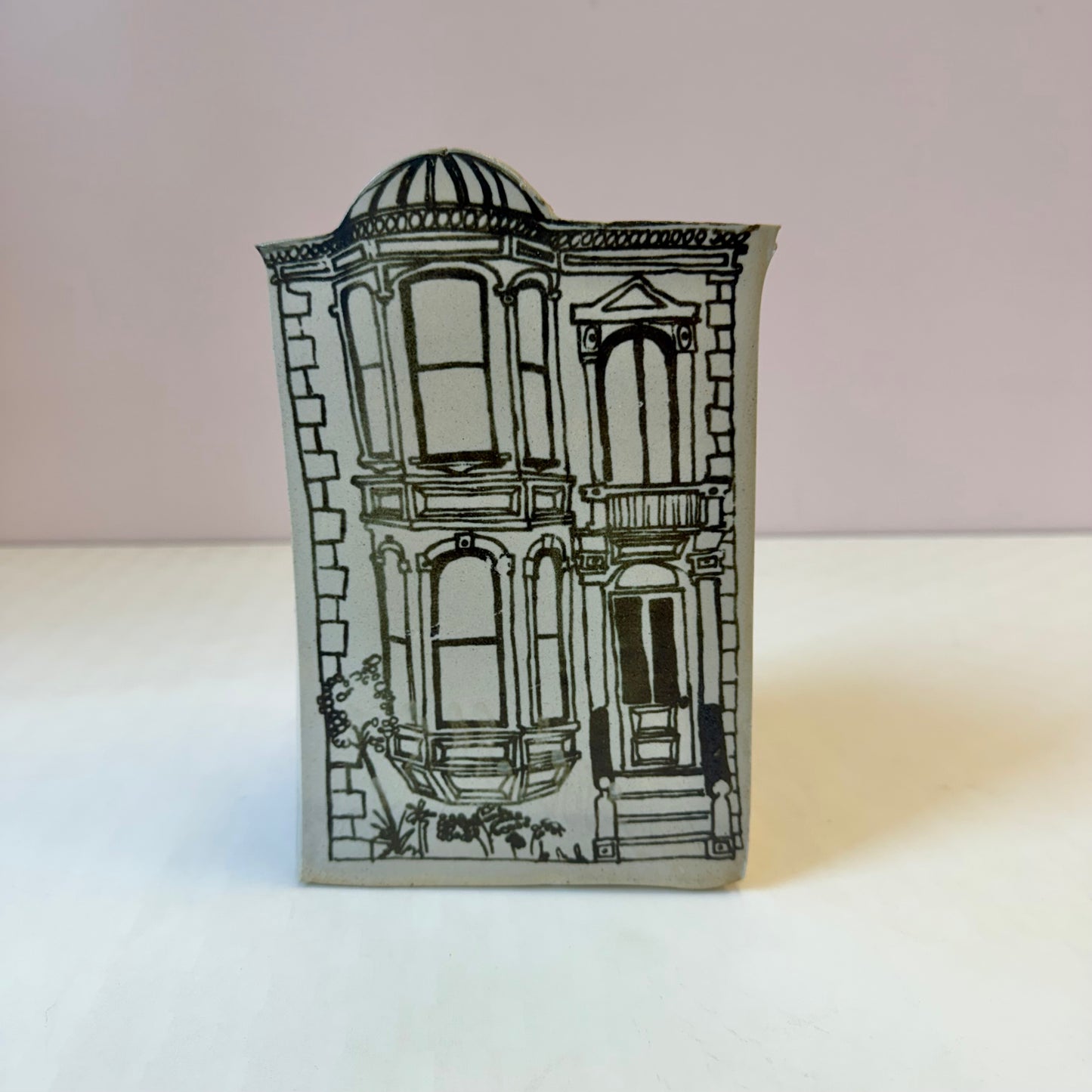 Vintage 1970’s Jon Carlos Lopez Ceramic Victorian House Planter/per item