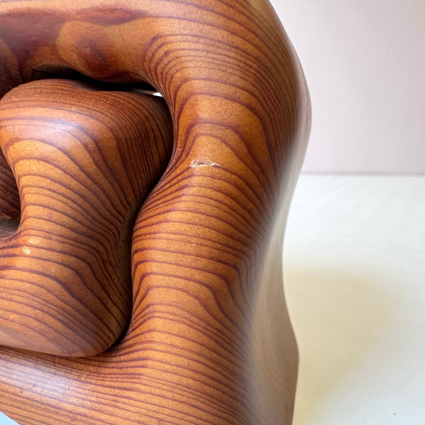 Vintage Handcrafted Rosewood Whale Storage Box