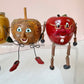 Vintage Set of 4 Apple Themed Shelf Sitters