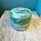 Chunky Circular Green Marbled Resin Box
