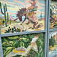 Vintage 1950's Original Paint by Numbers Screen/Room Divider