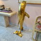 Extra Large Vintage Brass Dolphin Statue