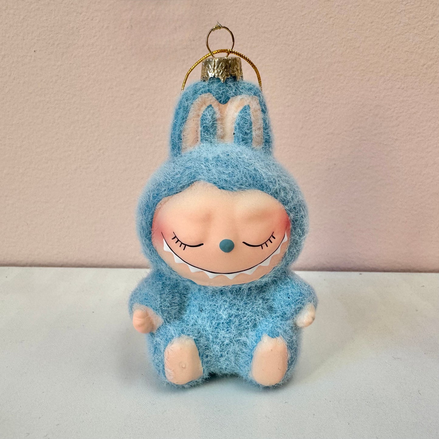 Fuzzy Sleeping Monster Labubu Style Ornament