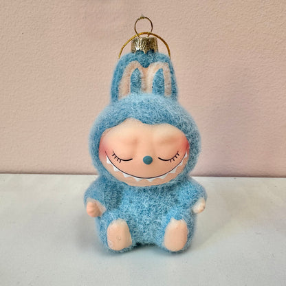 Fuzzy Sleeping Monster Labubu Style Ornament
