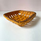 Vintage Poppyseed Salt Dough Woven Bread Bowl
