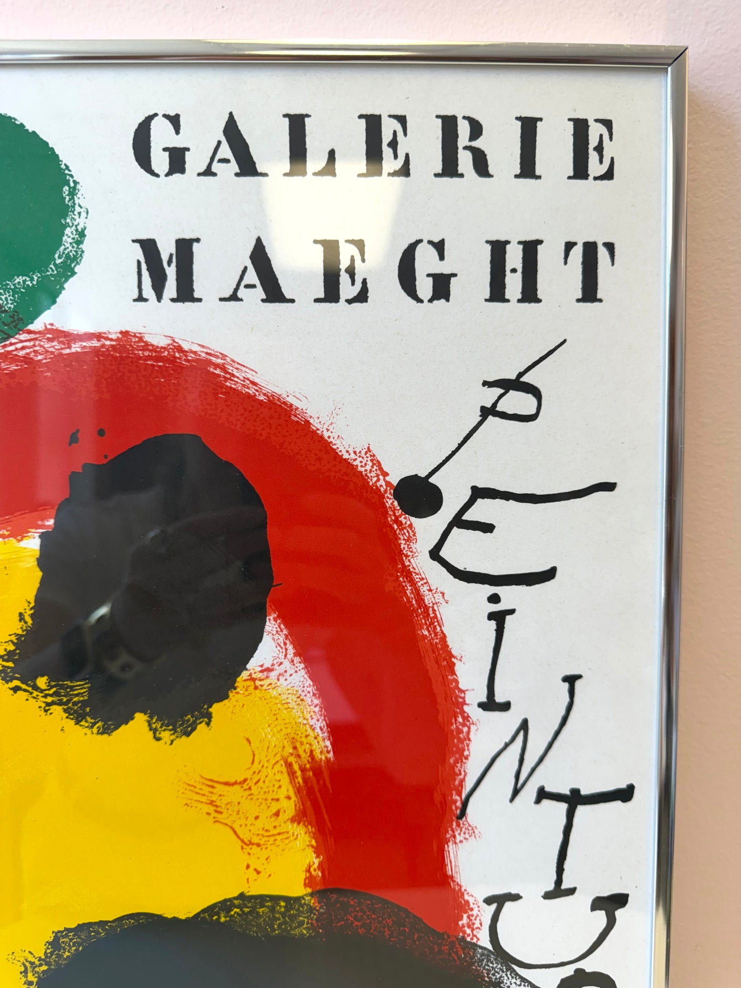 Vintage Joan Miro Galerie Maeght 'Murales Peintures' Lithograph Poster-Framed