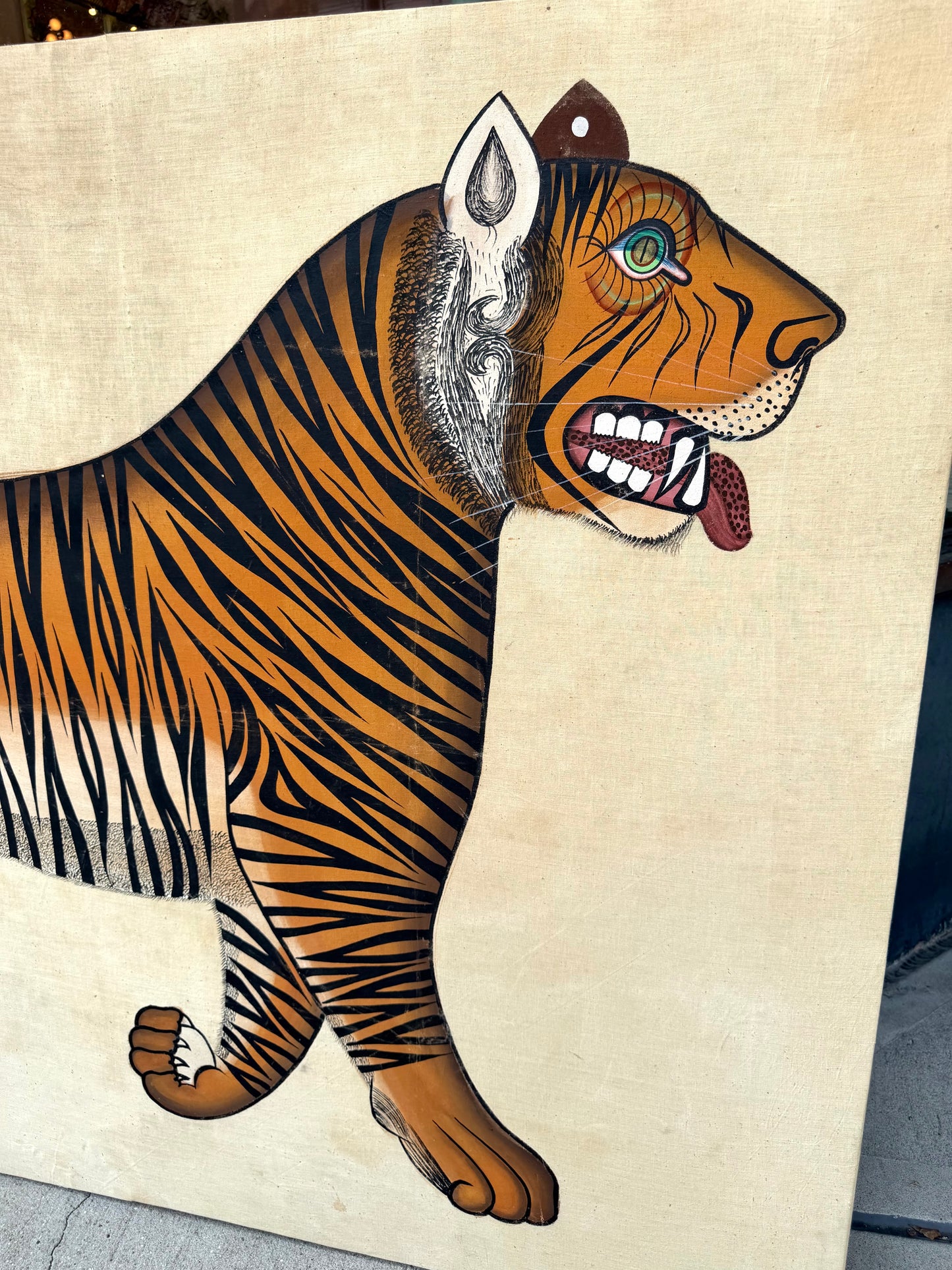 Vintage Large Jaime Parlade Style Bengal Tiger Painting