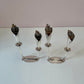 Pair of Mid-Century Danish Silver Plated Calla Lily Candlestick Holders by Hans Jensen