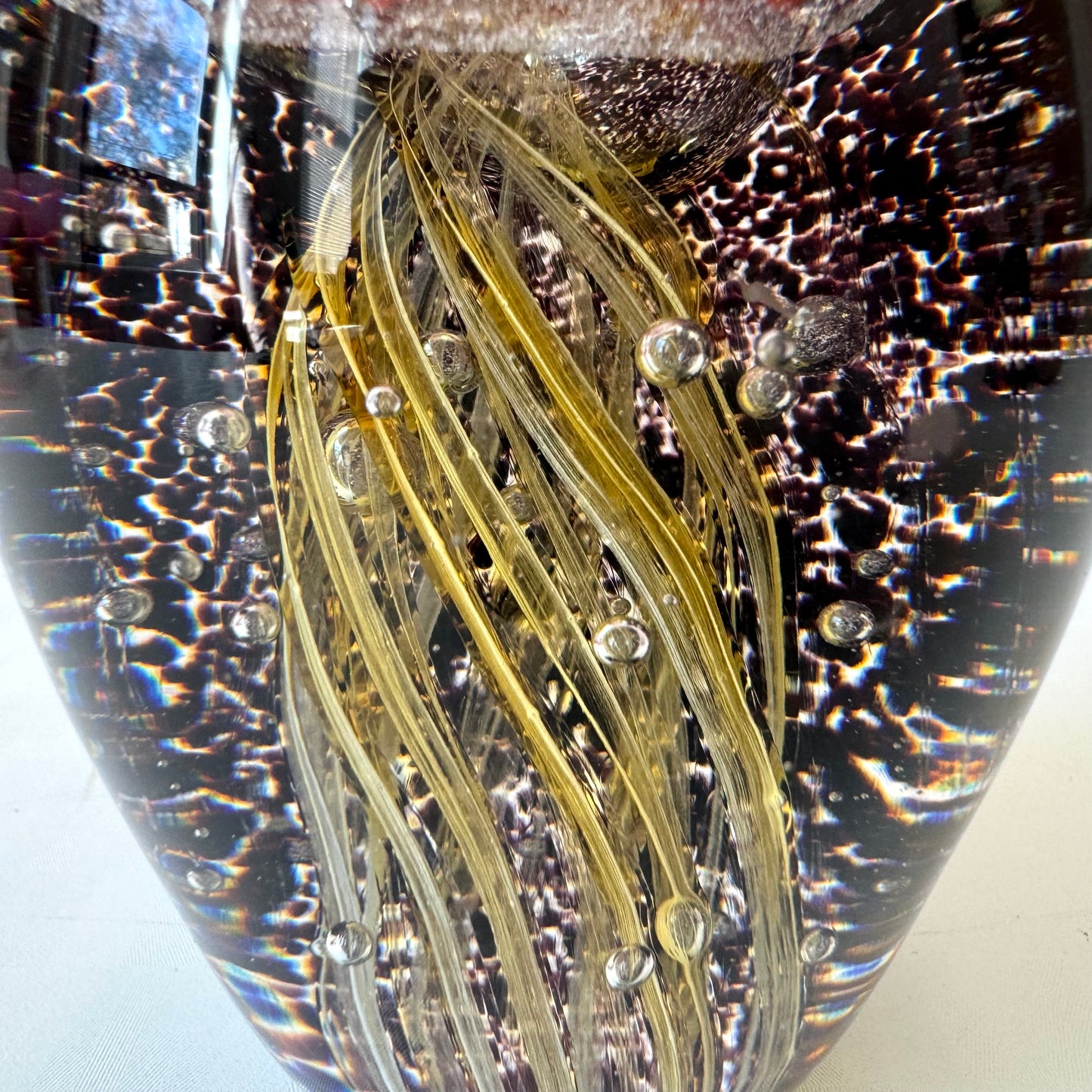 Vintage Glass Jellyfish Paperweight