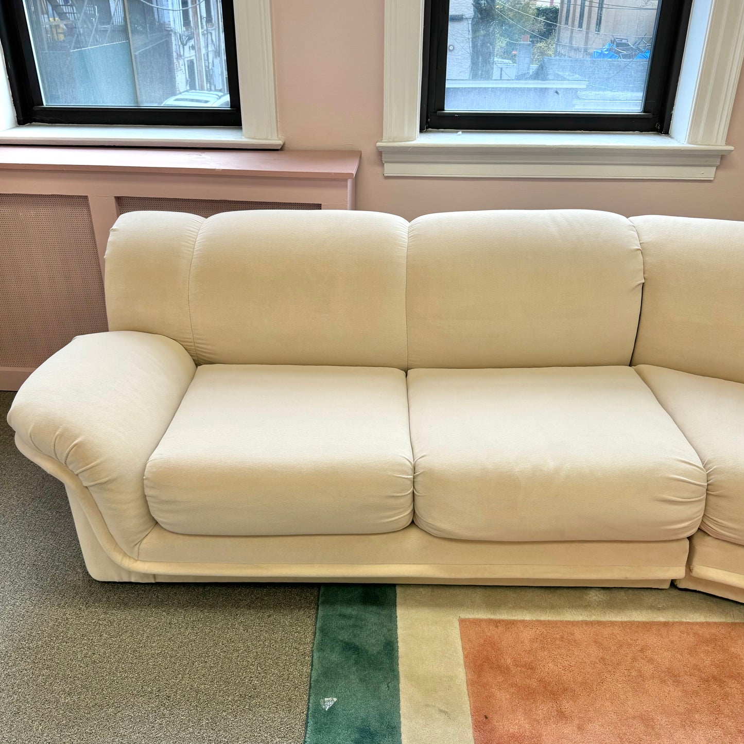 Vintage Three Piece Cream Sofa by Carson’s
