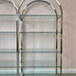 Vintage DIA Style Chrome and Glass Arched Etagere/item