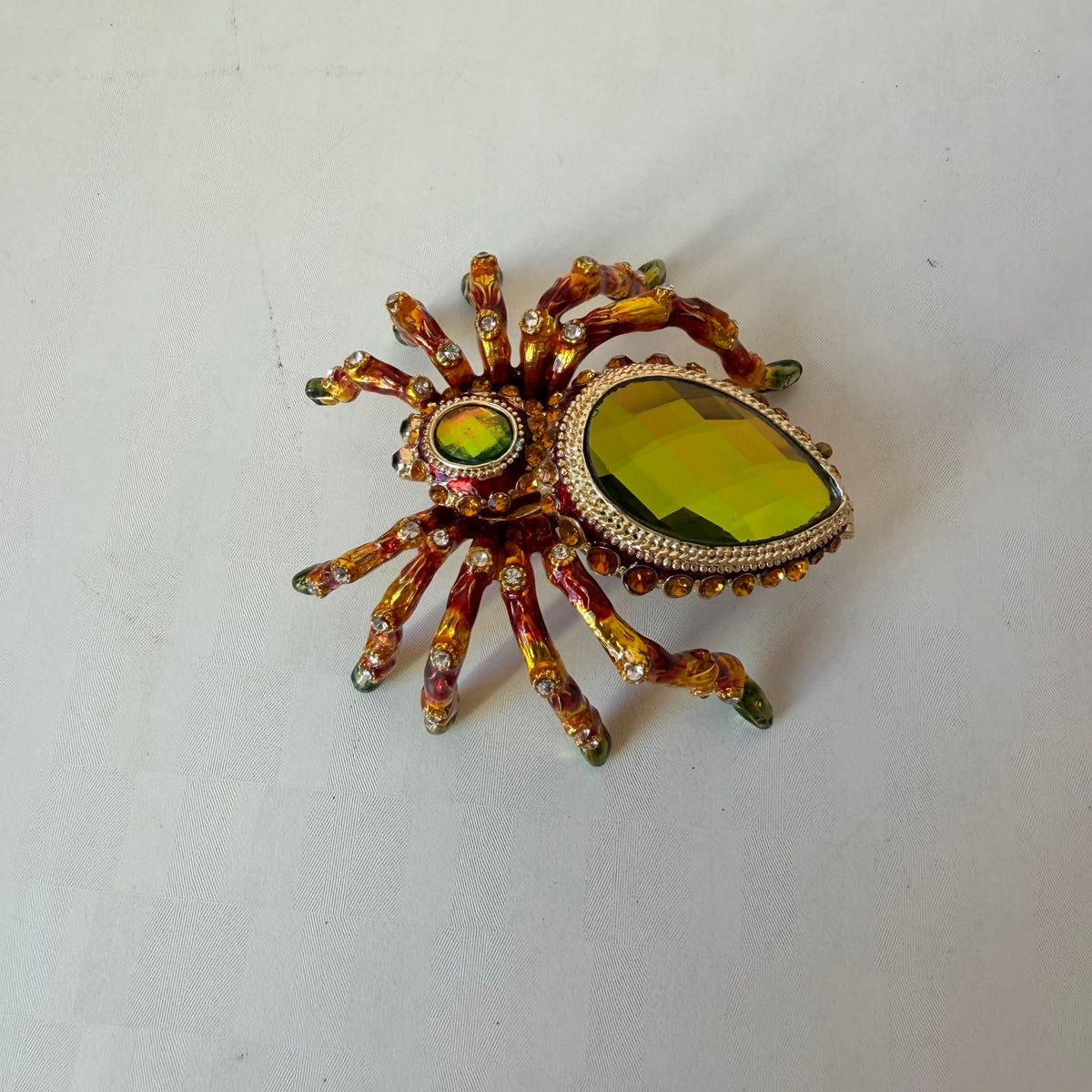 Jeweled Spider Trinket Box