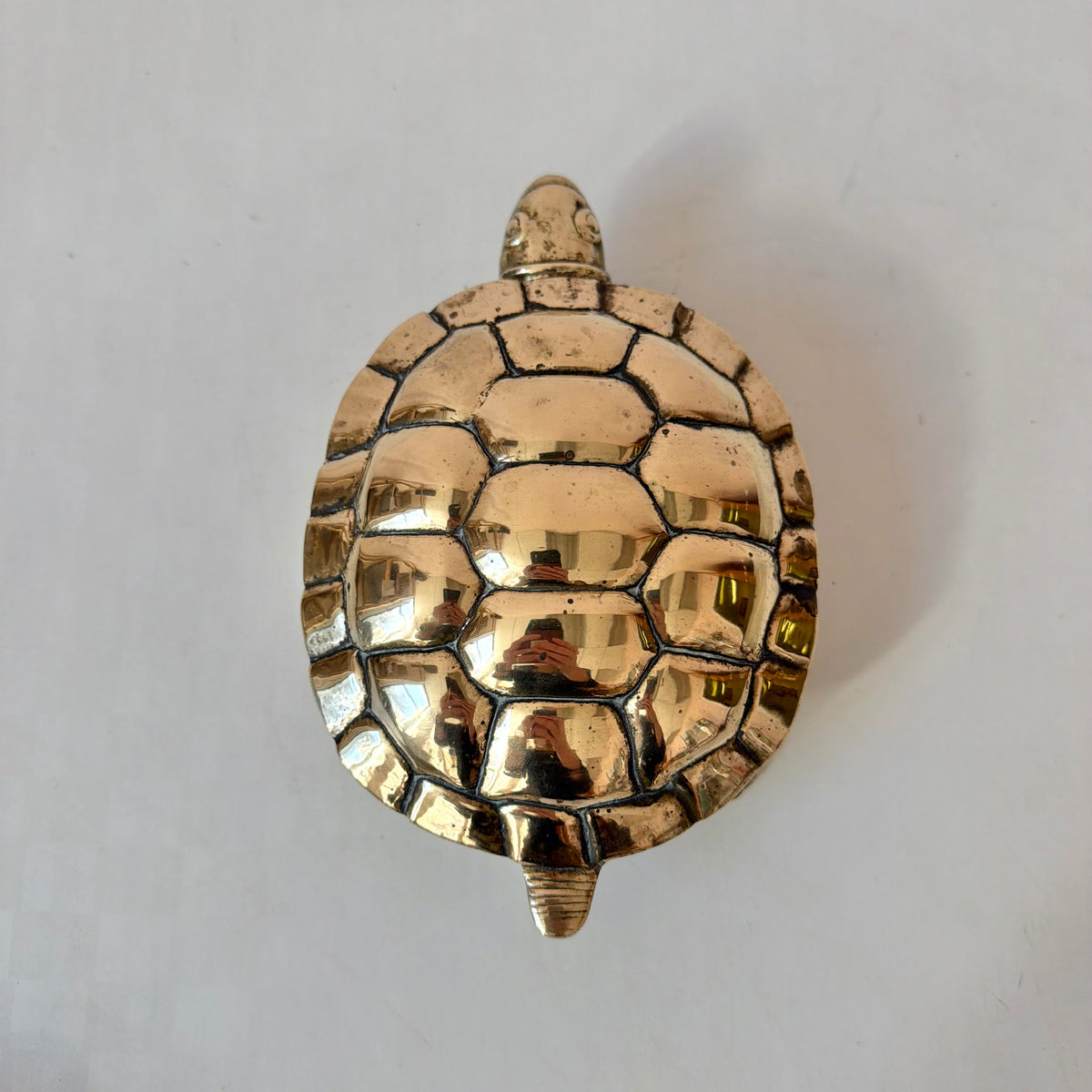 Vintage Brass Turtle Ashtray/Trinket box