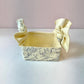 Vintage CT Designs Plastic Ribbon Box with Silver Accents