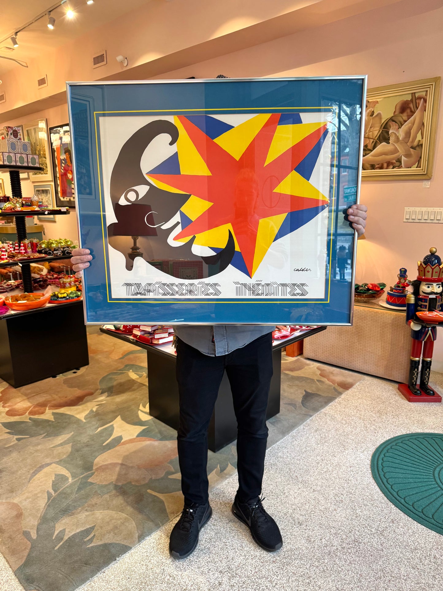 1973 Calder "Tapisseries Inedites" Framed Lithograph Poster