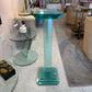 Vintage Stacked Glass Pedestal 36.5”