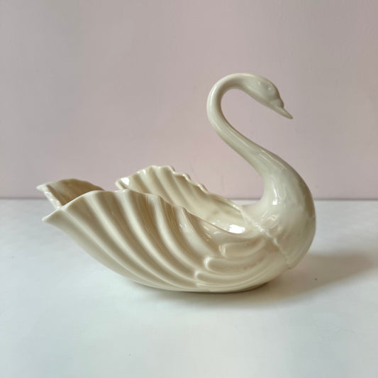 Vintage Porcelain Lenox Swan Catchall/Planter