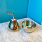 Vintage Brass Pear Trinket Box