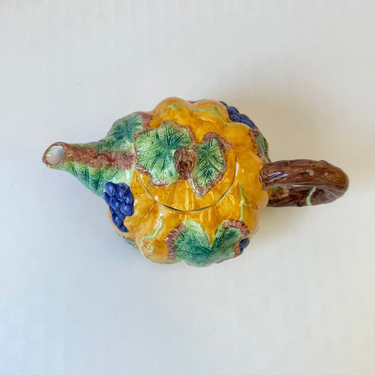Vintage Nantucket Ceramic Pumpkin Teapot