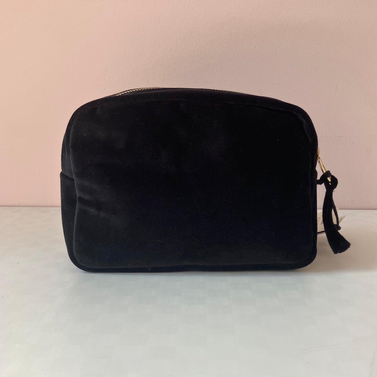 Velvet Embroidered Makeup Bag - Beetle