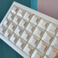 Beige Resin Geometric Decorative Box
