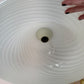 Vintage Large White Murano Glass Pendant Chandelier