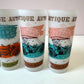 Vintage Set of 6 Anchor Hocking “Antique Autos” Frosted Glass Tumblers