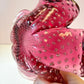 Vintage Pink Clover Leaf Murano Glass Bowl