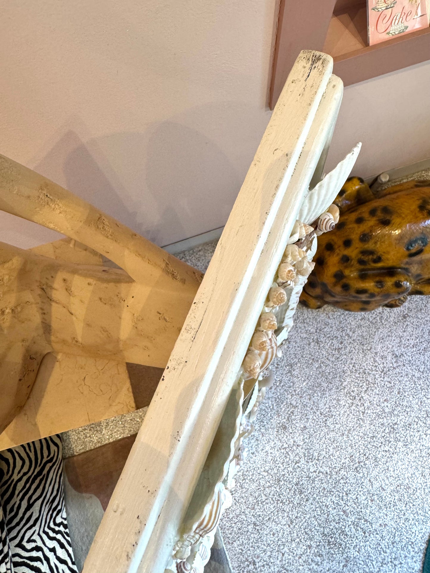 Vintage Shell Encrusted Mirror