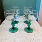 Set of 6 Vintage Libbey Glass Cactus Margarita Glasses