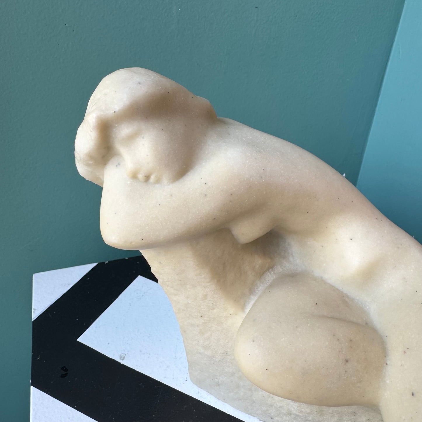 Mid Century Modern ‘The Dreamer’ Cast Resin Reproduction Sculpture by Vincent Glinsky - Signed