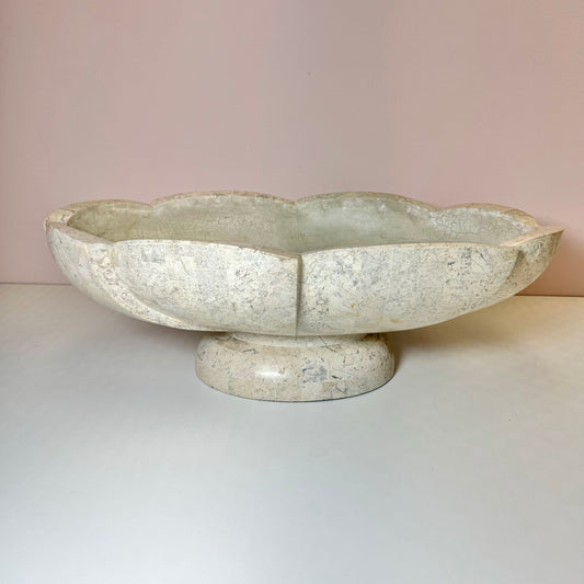 Vintage Large Tessellated Stone Bowl