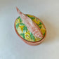 Vintage GEO Paris Ceramic Salmon Tureen Dish (as is)