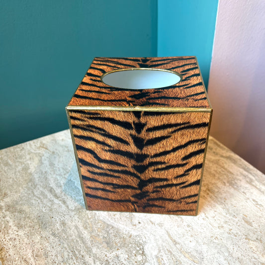 Tiger Stripe Tissue Box Cover