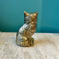 Vintage Seated Brass Cat Statue