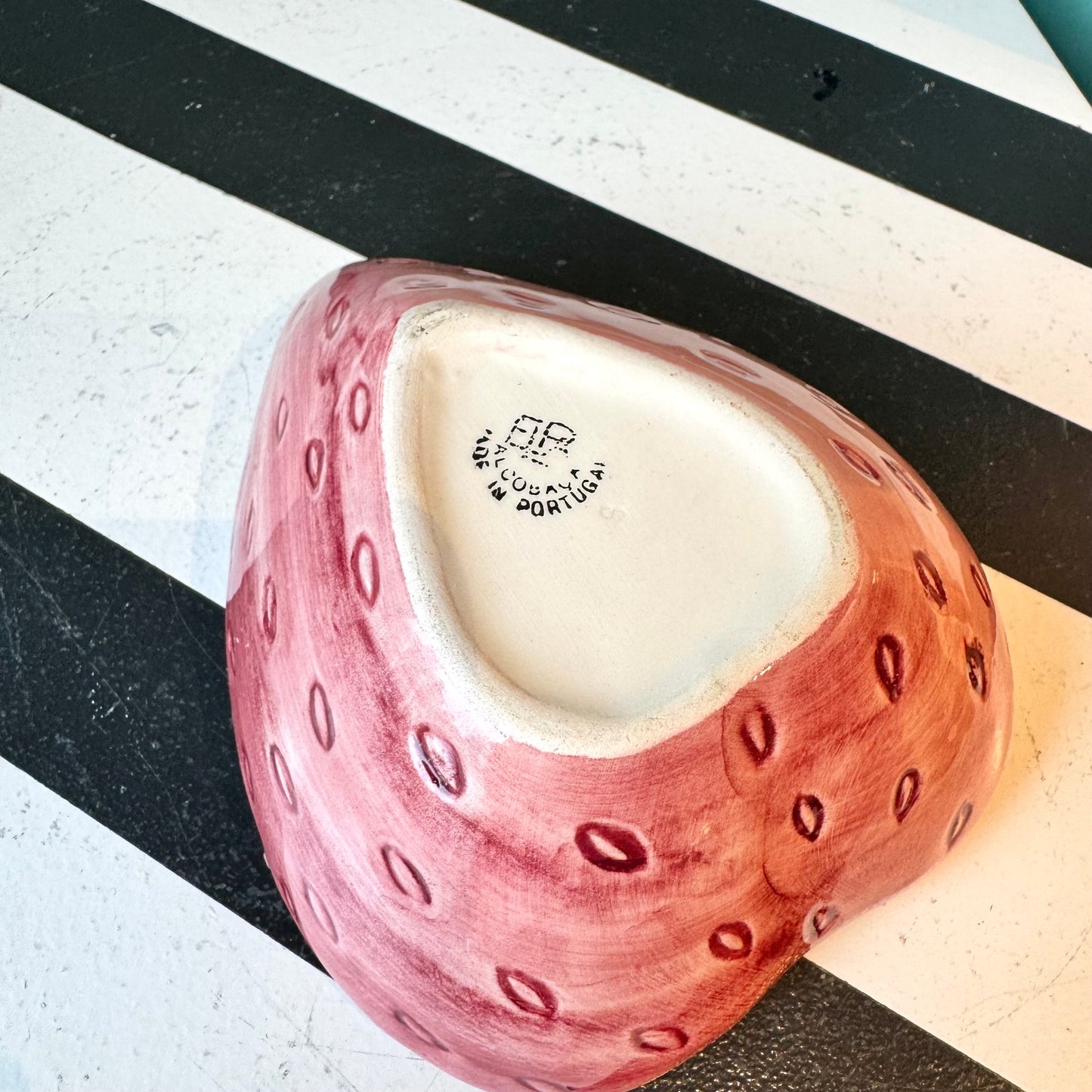 Vintage Ceramic Strawberry Dish by Alcobaca