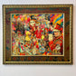 Vintage Original Framed "The Summer Circus" 1988 Acrylic on Board Painting by Phyllis Londraville