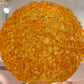 Vintage Orange Acrylic Spun Spaghetti Swag Light